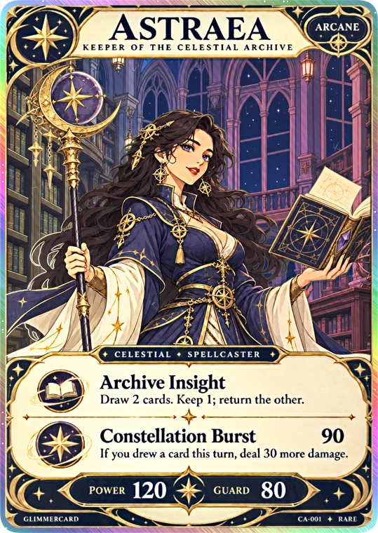 Astraea, Keeper of the Celestial Archive