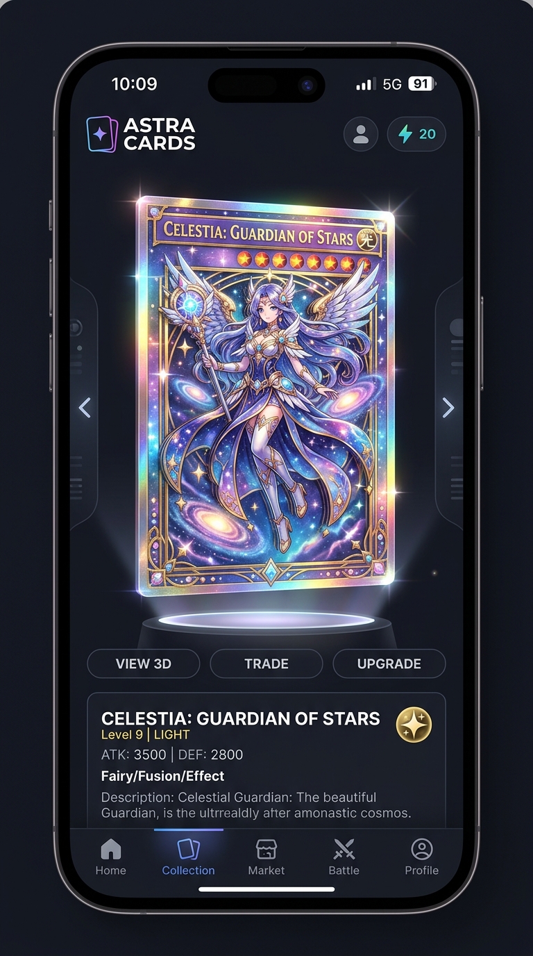 GlimmerCard 3D Holographic Card Showcase